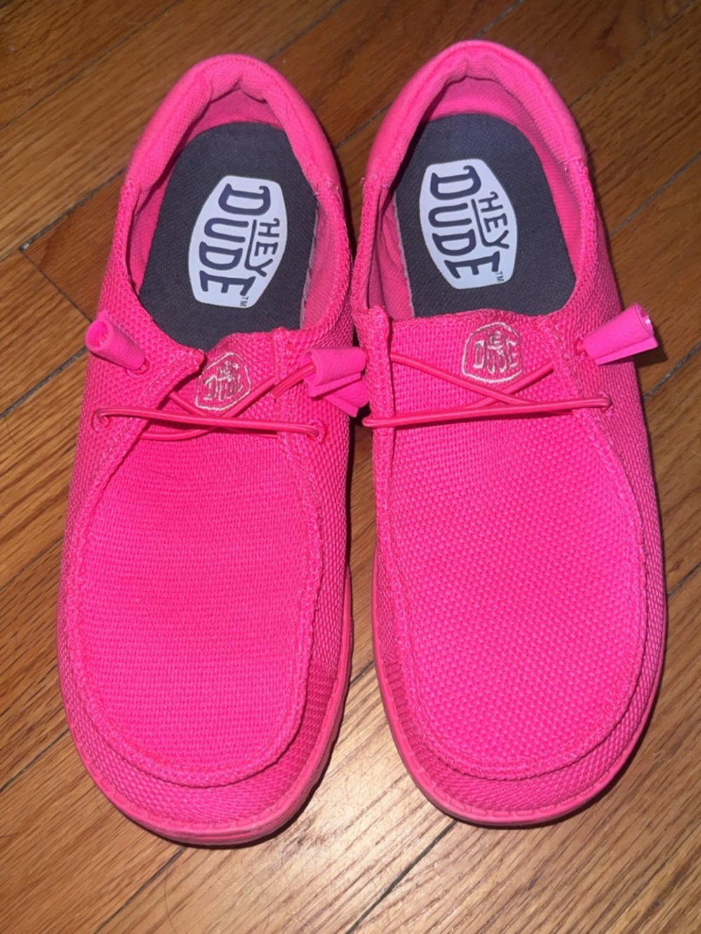 Hey Dude Women's Wally Knit Slip-On Sneakers - Pink